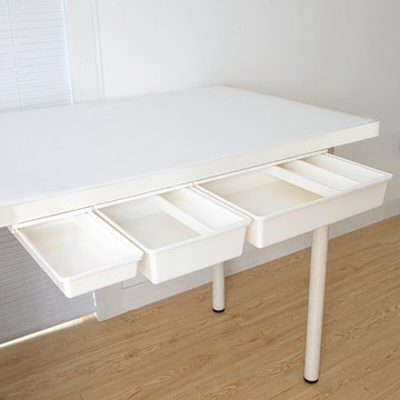 桌下抽屜式收納盒 桌下筆筒隱形抽屜式收納盒隱藏桌面辦公室好物書桌置物架宿舍神器『XY26641』