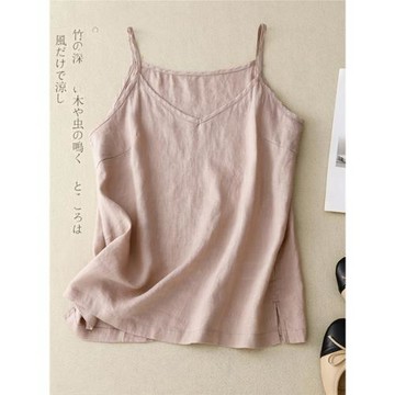 棉麻小背心吊帶女士裝2025新款夏季西裝西服內搭上衣外穿無袖小衫