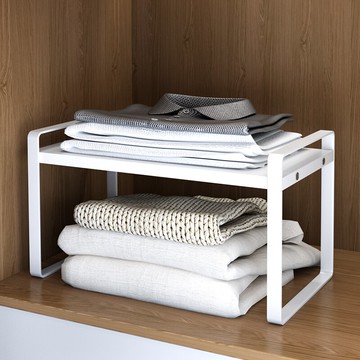 衣柜分層隔板收納衣服整理置物架衣櫥內隔斷衣物宿舍收納神器支架