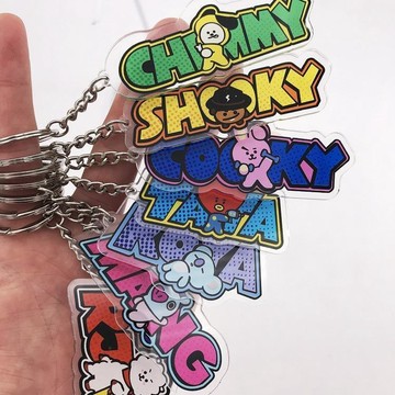 ✨臺灣出貨✨BTS防彈少年團 新款鑰匙扣飾品掛件演唱會周邊同款供應BT21鑰匙圈