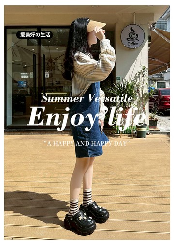 洞洞鞋 可愛小花增高厚底拖鞋涼鞋