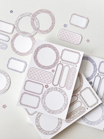 多功能圓形標籤和紙便條紙