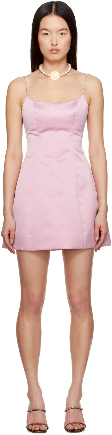 Blumarine 粉色 Duchesse Satin Shaped Skirt 连衣裙