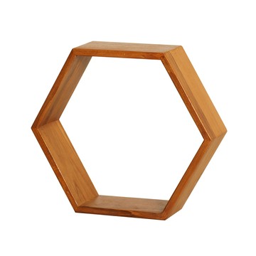 柚木園藝六角花框 15x9cm