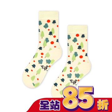 【in Pairs】小樹-米-中筒襪(M號)