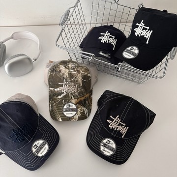 【FJstore】Stussy 刺繡小logo款 NEW ERA 9TWENTY 可調式 老帽 棒球帽 帽子卡車帽 網帽