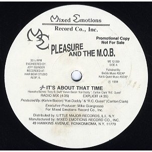 PLEASURE AND THE IT'S ABOUT THAT TIME   NO ESCAPE FROM THE UNDERGROUND 12" US 1991年リリース