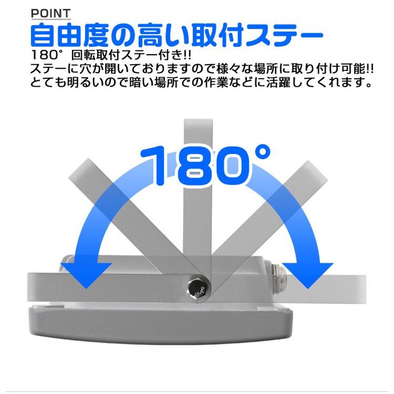 投光器 led 屋外 50W 防水 LEDライト 作業灯 防犯灯 ワークライト 広角