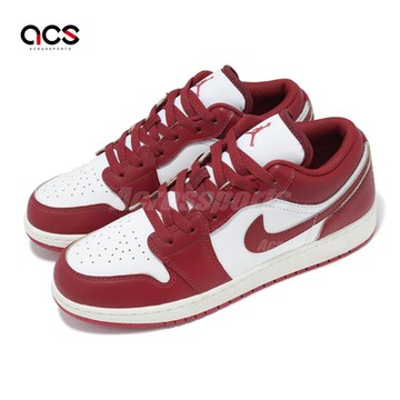 Nike 休閒鞋 Air Jordan 1 Low GS 大童 女鞋 紅 白 AJ1 低筒 一代 FJ3465-160