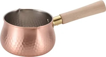 日本製 千歲 CS-018 純銅 牛奶鍋 12cm 0.7L 木柄 單柄 銅鍋 湯鍋 醬料鍋 糖鍋 巧克力鍋 日本代購