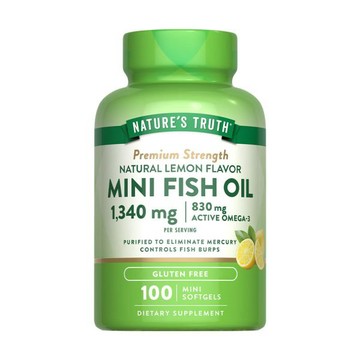 [Nature's Truth綠萃淨] 超濃縮魚油迷你軟膠囊(100粒/瓶)-1入組