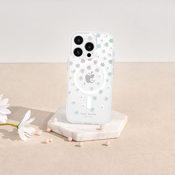 kate spade｜iPhone 16 系列 Magsafe 精品手機殼  幻彩小花