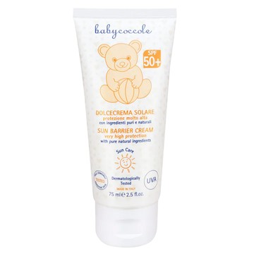 babycoccole 寶貝可可麗 夏日加強防護霜 75ml SPF50+ 含維他命E 適用於1歲以上兒童與成人  1條