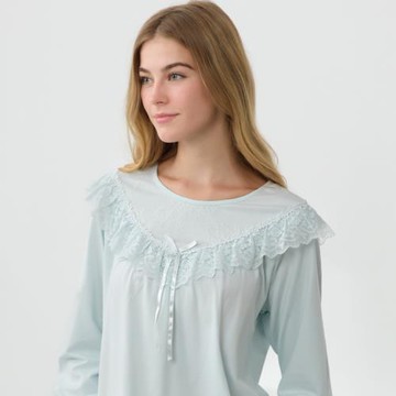 Rosemaid 羅絲美 - 古典羅曼長袖衣褲裝睡衣 -泡泡粉/泡泡藍【R4358】