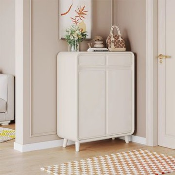 Happylife 實木奶油系兩門鞋櫃 80公分 Y12268