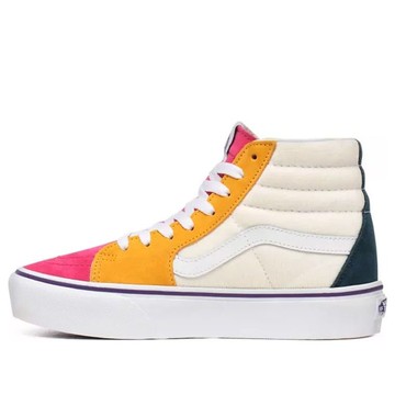Vans Mini Cord SK8-HI Platform 2.0 White/Yellow/Red