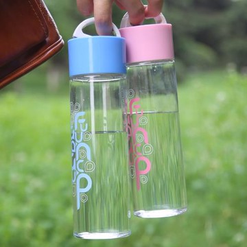 富光太空杯便攜水杯子塑料杯創意帶蓋情侶隨手杯透明兒童學生水杯