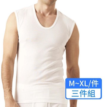 【PROMAN 豪門】輕爽紗羅紋無袖衫 3件組