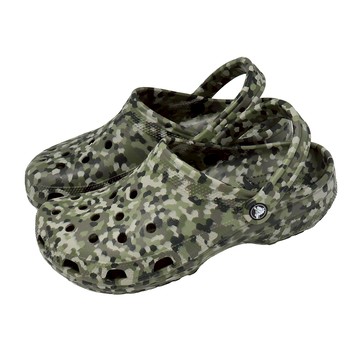 [ACS] Crocs 洞洞鞋 Classic Confetti Clog 男女鞋 彩紙印花克駱格 軍綠 2124623TC