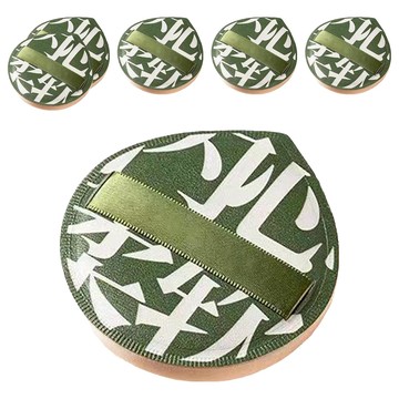 AMORTALS 爾木萄 加厚超軟雲朵氣墊粉撲 水滴XL款 柔軟親膚 乾濕兩用  6個  綠色