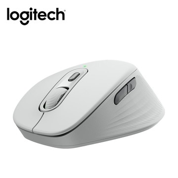 【Logitech 羅技】M840L 多工靜音無線滑鼠大手版 珍珠白【三井3C】