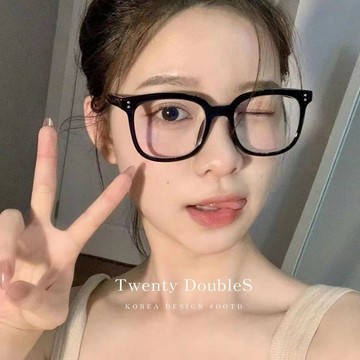 【20ss_select】韓國熱銷 無度數造型眼鏡 ins風格 潮流 明星專用款 眼鏡盒 黑框眼鏡 透明框眼鏡 穿搭配件