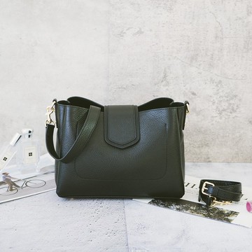 真皮兩用肩背包 1953 黑