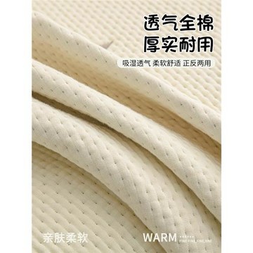 A類全棉提花床蓋單件雙面純棉加厚床單榻榻米防滑床墊蓋毯三件套