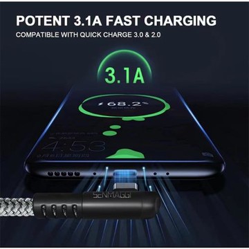 外貿數據線 Type- C 出口美國數據線尾貨充電線2米快充蘋果充電線