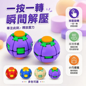 台灣出貨✨ 旋轉陀螺指尖玩具 按壓解壓球 兒童成人辦公桌 減壓消遣小物