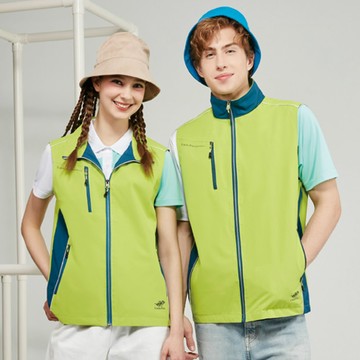 【Londa Polo】單面網裡中性版薄背心(P258404)草綠色