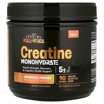 21st Century, Full Fuel 365™, Creatine Monohydrate, Unflavored, 16 oz (454 g)