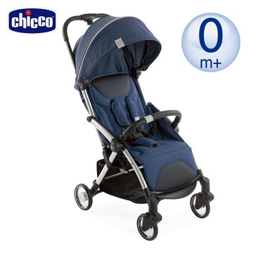義大利 chicco - Goody Plus魔術瞬收手推車 外出｜登機-靛青藍