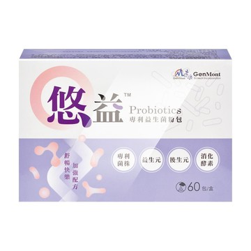 景岳生技 悠益 專利益生菌粉包 (60包/盒)-多多口味
