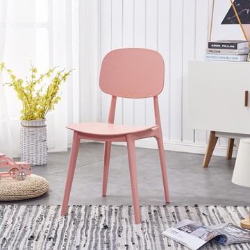 化妝椅 洽談椅 休閒椅 INS北歐椅子網紅家用餐椅塑料靠背凳子簡約休閒椅書桌椅化妝椅月『cyd6784』U