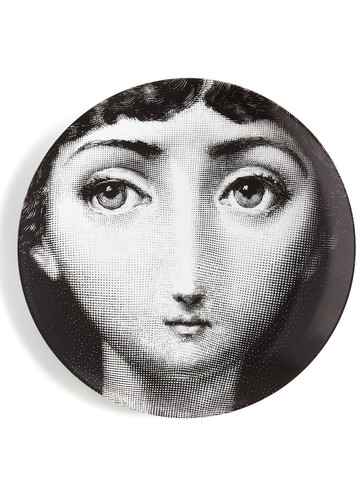 Fornasetti - Tema e Variazioni n.97 wall plate - unisex - Porcelain - One Size - White