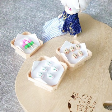 兔麻糬 兔兔包子 兔兔饅頭 兔兔和菓子 迷你模型