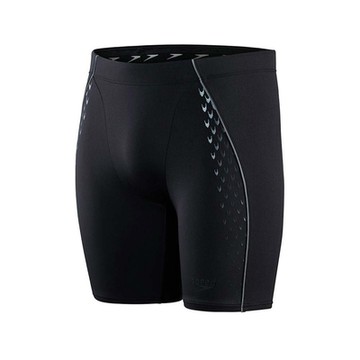 SPEEDO 男運動四角泳褲 PRO ECOEND+-游泳 反光 泳裝 SD8134430001 黑銀