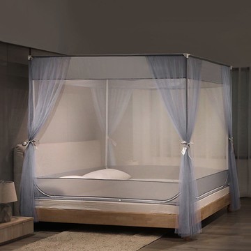 2022新款坐床 三開門防摔 蚊帳家用 1.2m 1.8米 床支架 蚊帳A類網紗 露營蚊帳