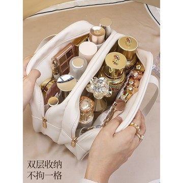 𝑳𝒖𝒄𝒌𝒚 𝒑𝒂𝒄𝒌✨新款大容量雙層旅行洗漱包化妝包防水時尚高顔值化妝品便攜式收納