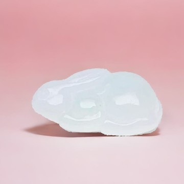 冰種翡翠小兔子 | 裸石 | 天然緬甸玉翡翠A貨 | 送禮 | 台灣