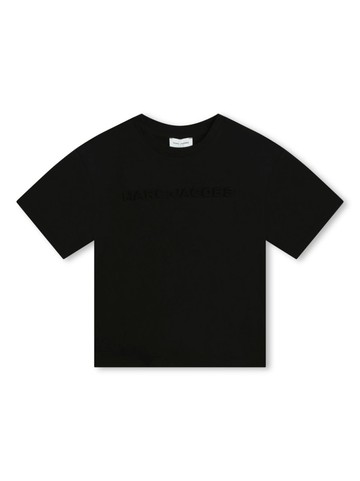Marc Jacobs Kids - crew-neck cotton T-shirt - kids - Cotton - 2 - Black