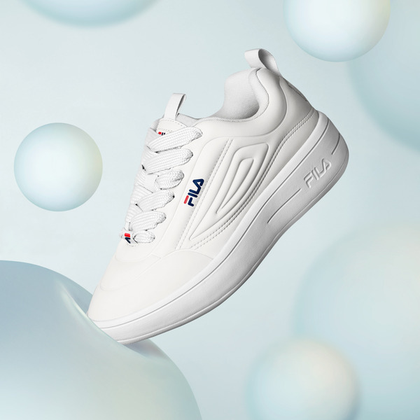 FILA SUPER BUBBLE 女厚底泡泡鞋-白 5-C608Z-125