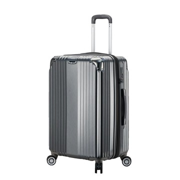 color 28寸旅行箱pc防刮加大abs密鎖防盜拉鍊硬殼360度靜音雙飛機輪旋轉耐摔金屬