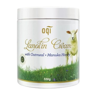 Jollyard 潔麗雅 綿羊油極潤潤膚霜 含燕麥和麥盧卡蜂蜜 (Manuka Honey) 550g 澳洲生產  1罐