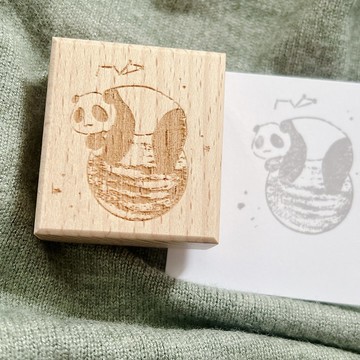 fluffyfruity 熊貓 貓熊 星球 太空 印章 香港設計 手帳 原創