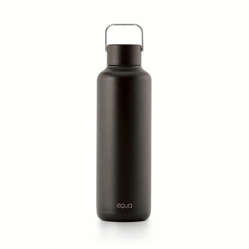 【EQUA】THERMO TIMELESS BOTTLE 緩時光雙層保溫瓶 (600ml)(午夜黑)(台灣總代貨源)象印/太和工房/環保杯/不含雙酚A/健身/保冷壺 禮物 情人節