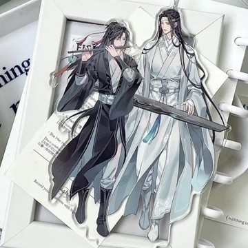 ✨限時秒殺☜桃園出貨✨魔道祖師魏無羨藍忘機立牌亞克力動漫周邊高顏值桌面擺件送朋友