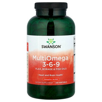 Swanson, 多 Omega-3-6-9，220 粒軟凝膠