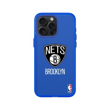 iPhone 15 Pro Max Clear 激光藍 - NBA - Logo-布魯克林籃網 Brooklyn Nets - Light